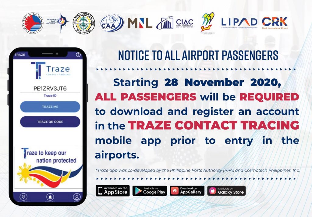 菲律賓機場登機旅客必備完整教學：Traze Contact Tracing應用程式