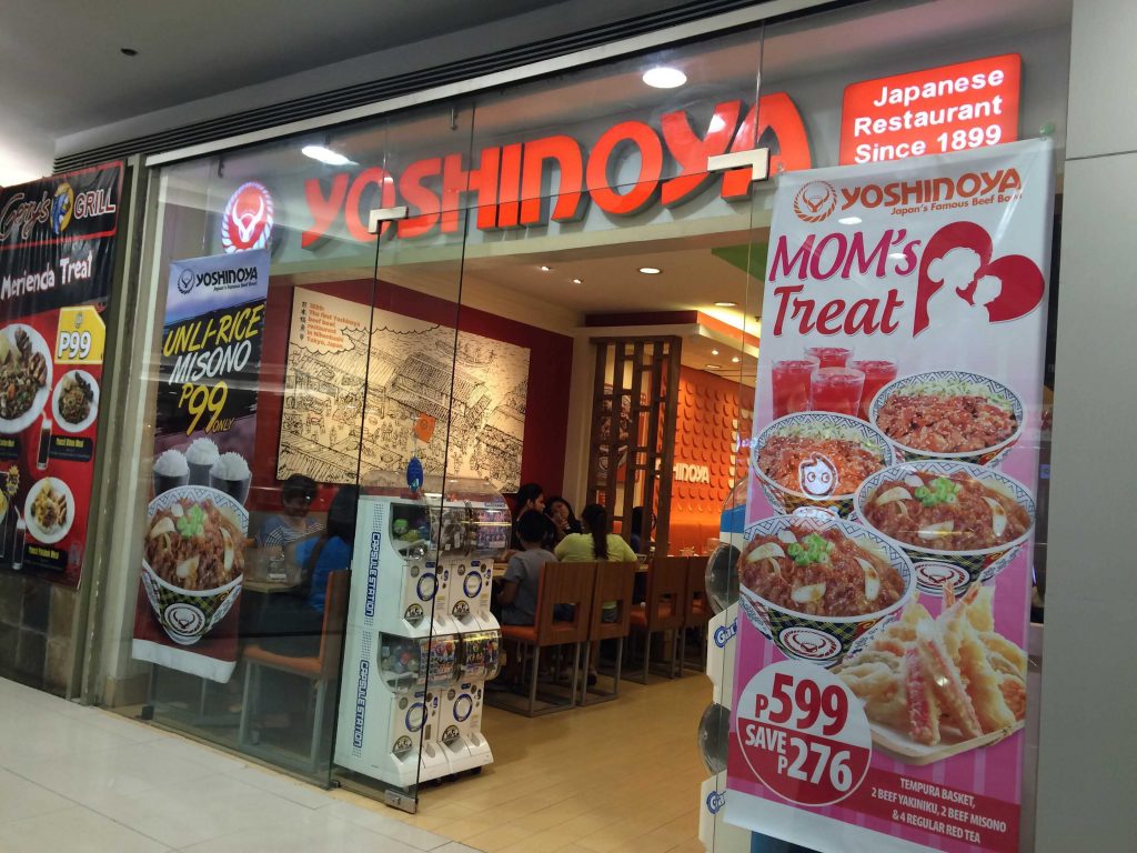 吉野家Yoshinoya正式進駐菲律賓-將拓展50家店面