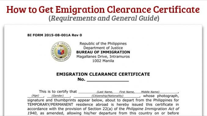 在菲律賓居住滿6個月必須清關ECC嗎？