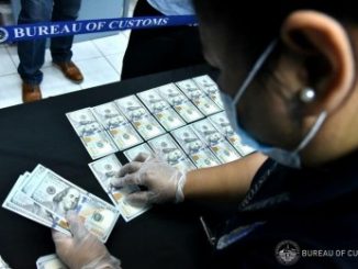 菲律賓海關沒收外幣金額超過3300萬披索
