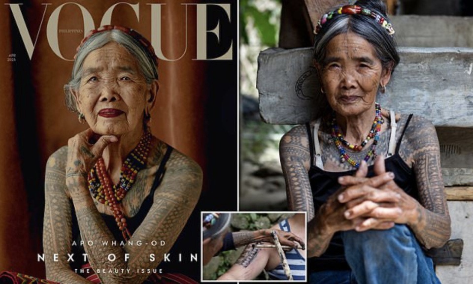 106歲菲律賓第一紋身師Apo Whang-Od登上Vogue雜誌