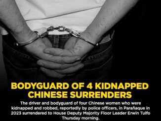 4名中國女子被菲警察綁架勒索其司機保鏢自首