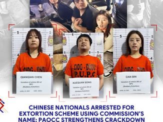 3名中國人涉嫌博彩公司員工撈人收取100萬披索而未提供協助