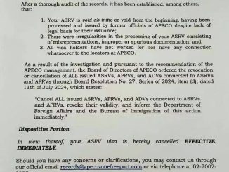 菲政府突取消ASRV簽證數千外籍投資人一夕失去合法身分