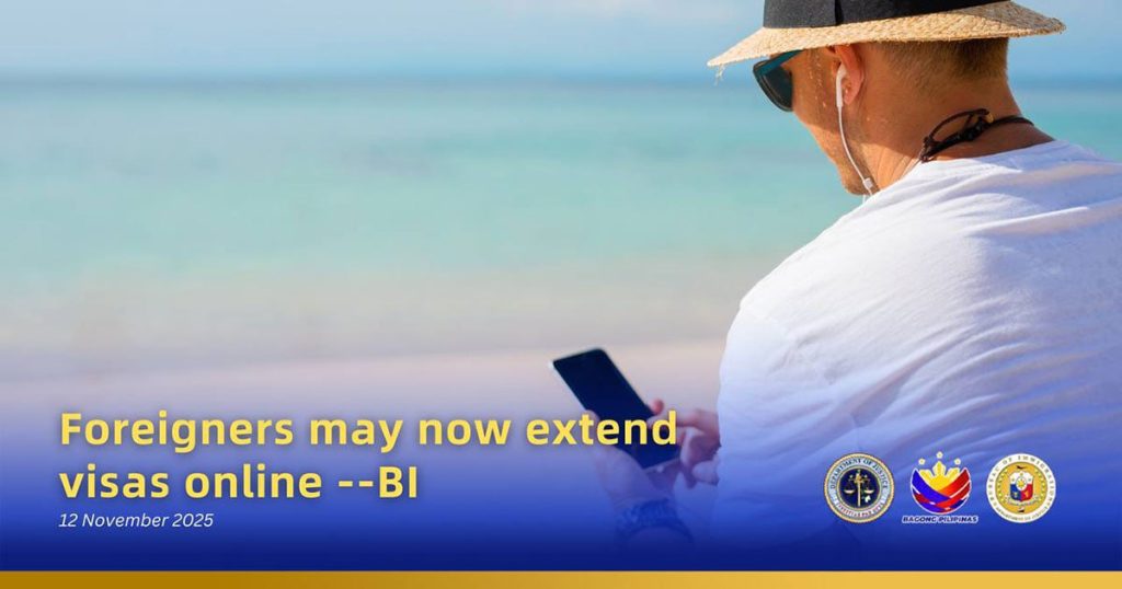 菲律賓移民局BI公告外國人現可線上延長簽證