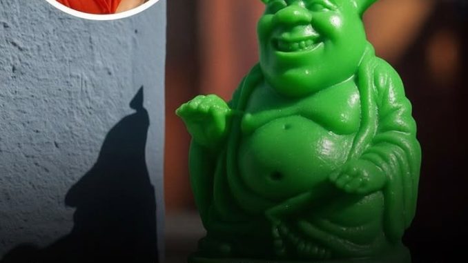 菲律賓女誠心供奉綠色佛像拜足4年友人驚揭真身