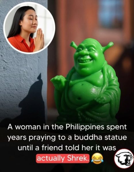 菲律賓女誠心供奉綠色佛像拜足4年友人驚揭真身