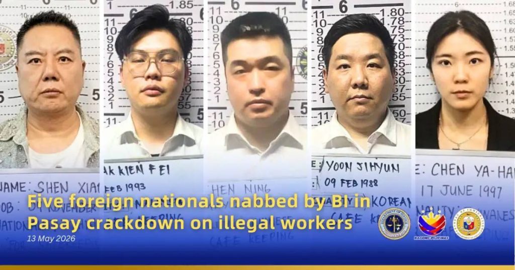 帕賽賭場突擊檢查含台灣女性5人遭逮捕涉非法務工與逾期滯留