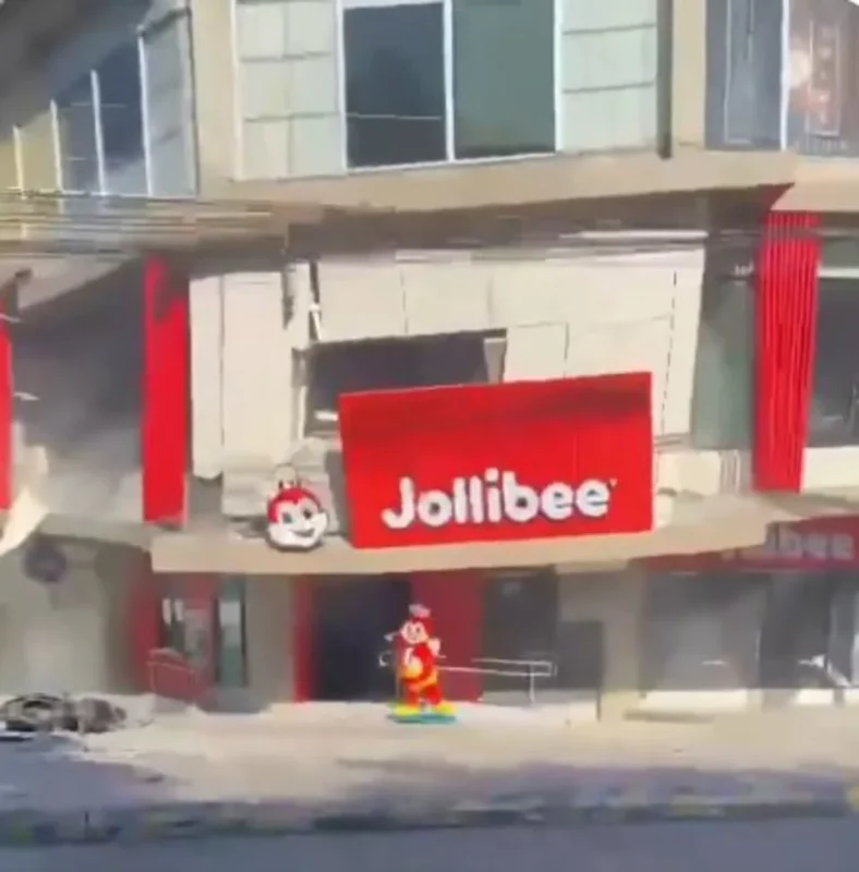 菲律賓8級強震1990年來最猛Jollibee門市瞬間崩塌驚悚畫面曝光