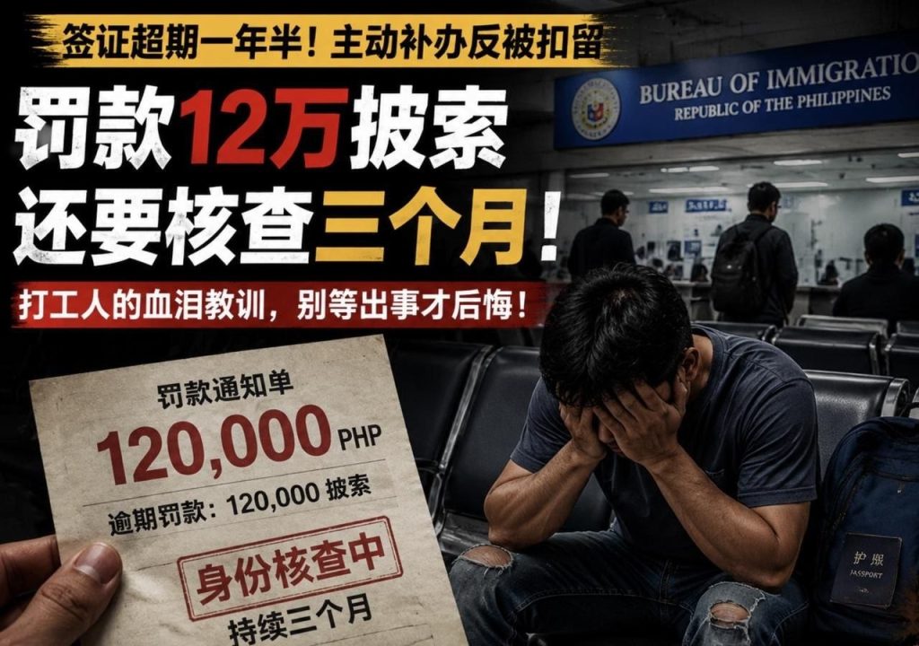 在菲華人注意簽證超期別硬扛移民局抓瘋了