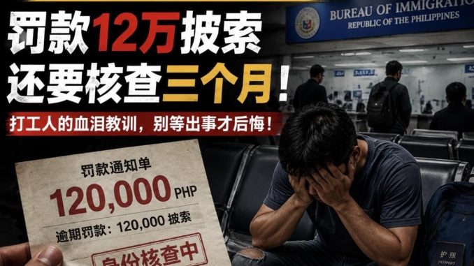 在菲華人注意簽證超期別硬扛移民局抓瘋了