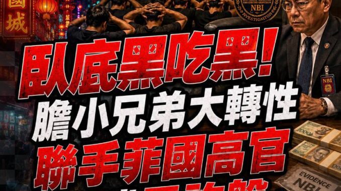 臥底黑吃黑膽小兄弟大轉性聯合菲國高官狂端電詐盤