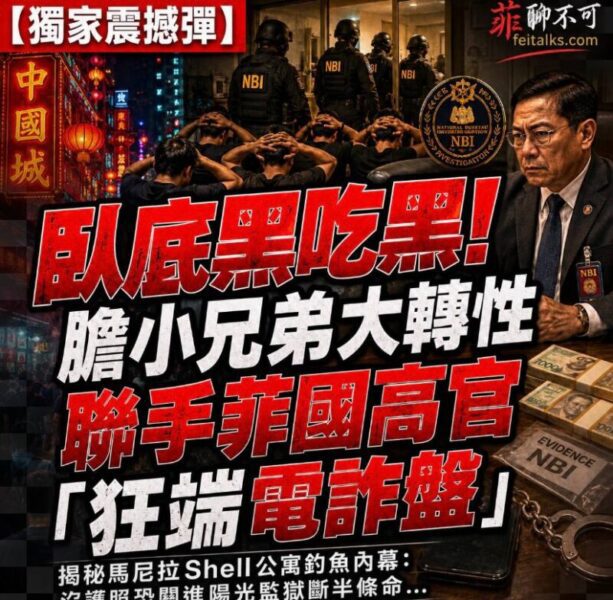 臥底黑吃黑膽小兄弟大轉性聯合菲國高官狂端電詐盤