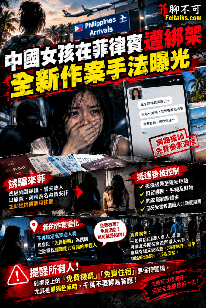 中國女孩在菲律賓遭綁架全新作案手法曝光