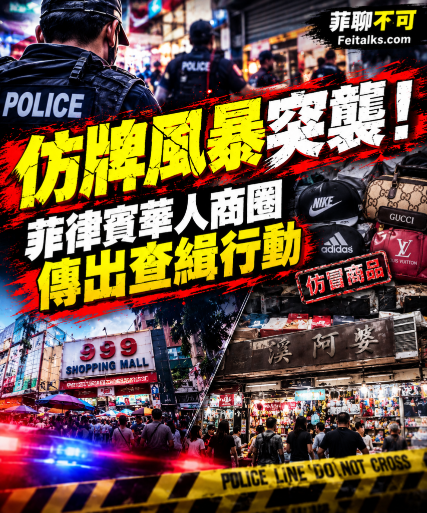 仿牌風暴突襲菲律賓華人商圈傳出查緝行動