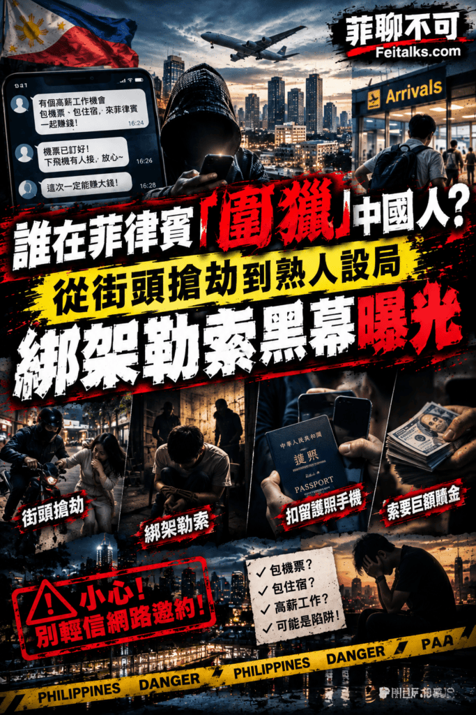 誰在菲圍獵中國人從街頭搶劫到熟人設局綁架勒索黑幕曝光