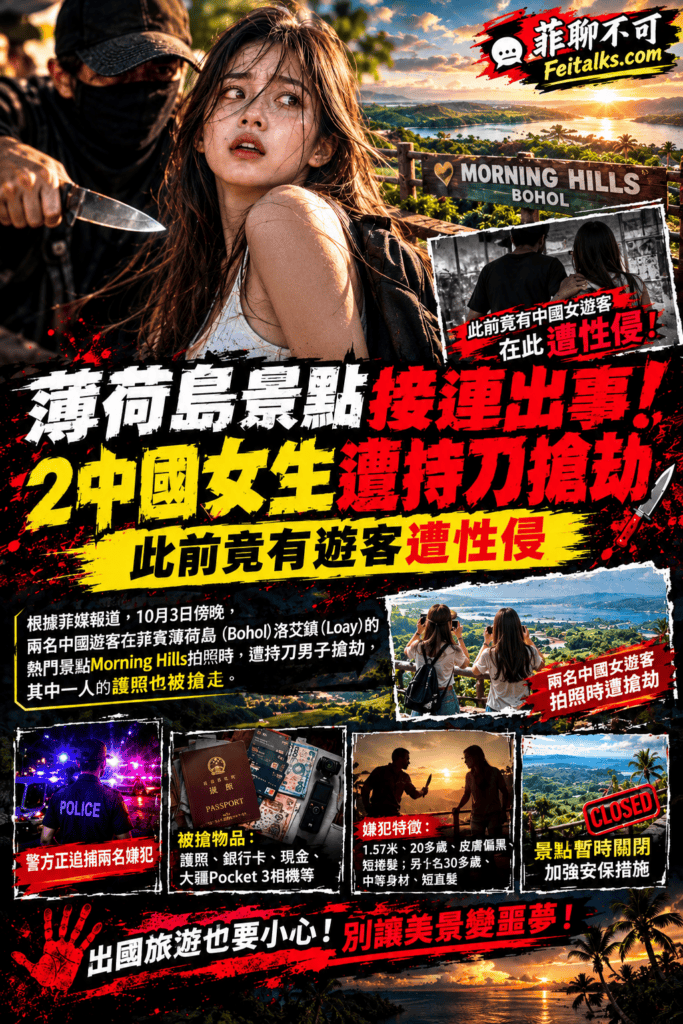 薄荷島景點接連出事2中國女生遭持刀搶劫此前竟有遊客遭性侵