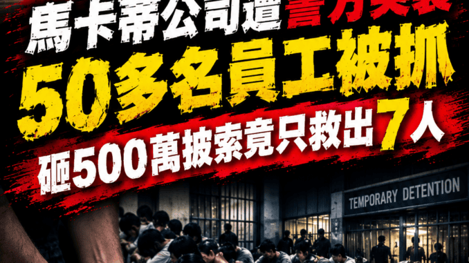 馬卡蒂公司遭警方突襲50多名員工被抓砸500萬披索竟只救出7人